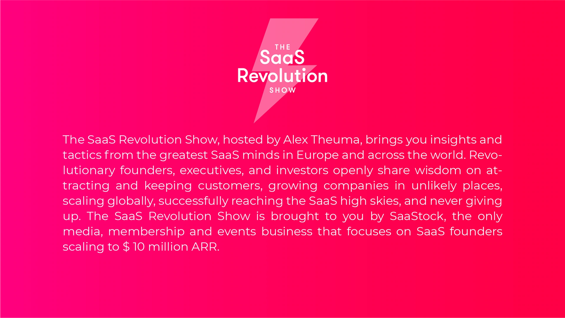 The SaaS Revolution — project frame 1