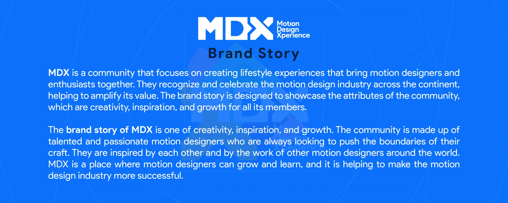 MDX — project frame 1